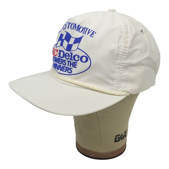 Vintage AC Delco Powers The Winners Snapback Cap Trucker Hat USA Made Pro Shop - Picture 2 of 12
